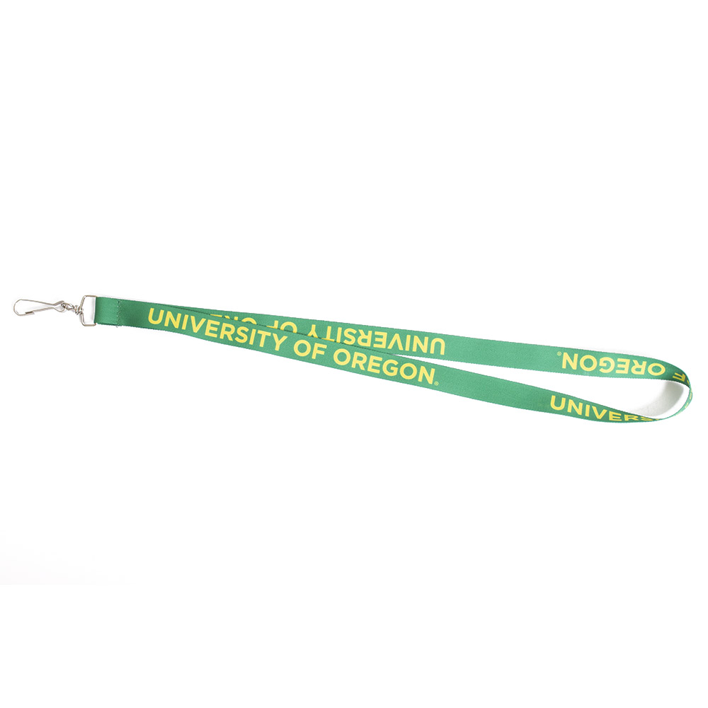 University of Oregon, Neil, Green, Lanyard, Gifts, Recycled, I was a plastic bottle, 710749